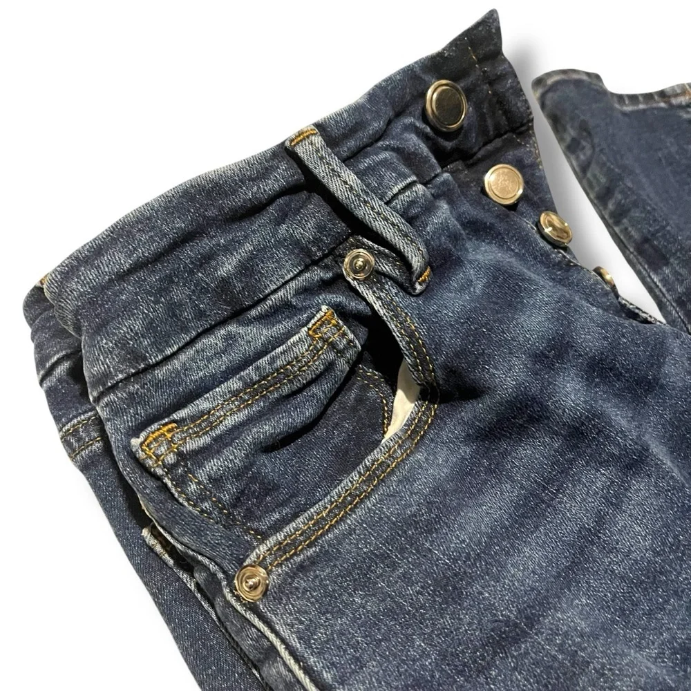 Good American Women's 6/28 Good Waist Stretch High Rise Button Fly Blue Jeans - Picture 2 of 7